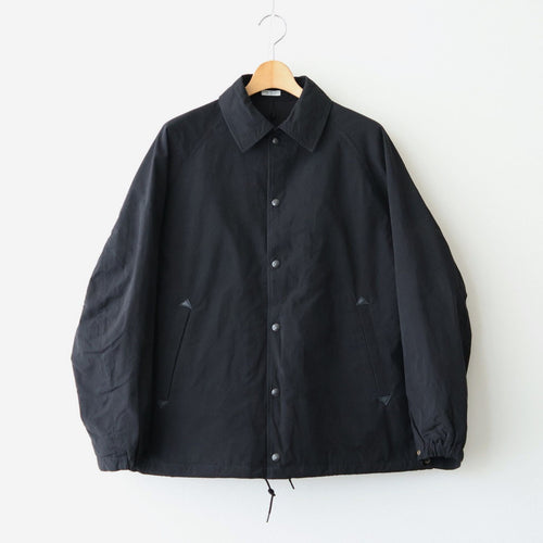 WAXED CLOTH FIELD COACH JACKET #INK BLACK [PMAW-OT04]