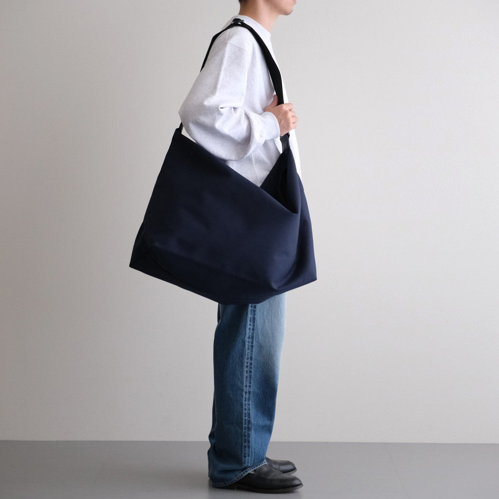 CORDURA ECOMADE CANVAS SHOULDER BAG L #NAVY [16552 71418]