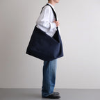 CORDURA ECOMADE CANVAS SHOULDER BAG L #NAVY [16552 71418]