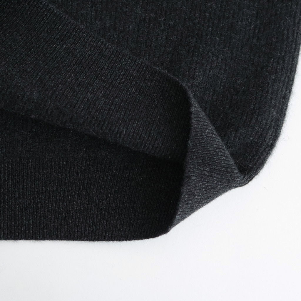 CASHMERE FOX POLO #CHARCOAL [BN-25FM-055]