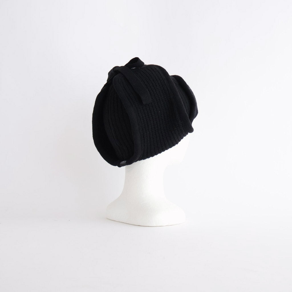 KNIT FLIGHT CAP - UNRULYBOY #BLACK [X01015]