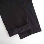 FRONT TUCK ARMY TROUSER #BLACK [252OJ-PT07]