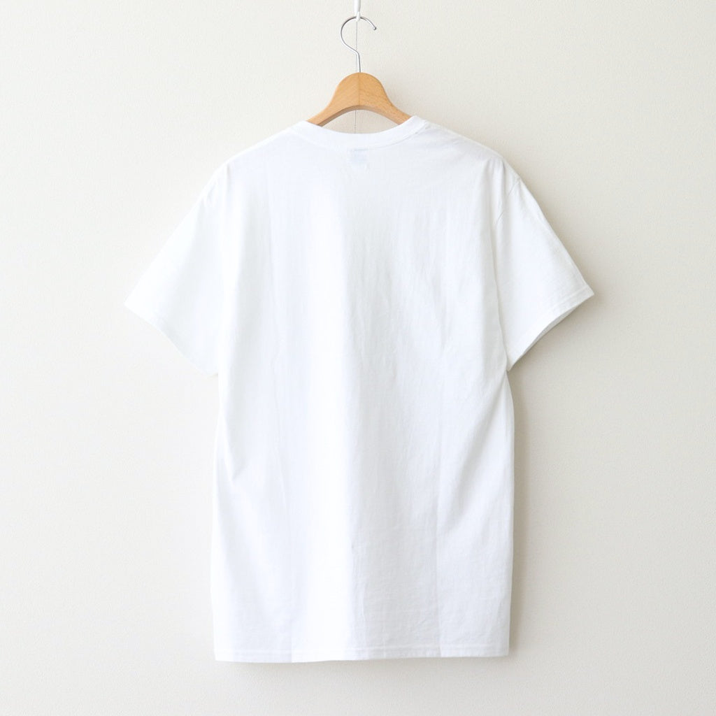 SHORT SLEEVE PRINT-T "swing by" #WHITE [DNA25T02]
