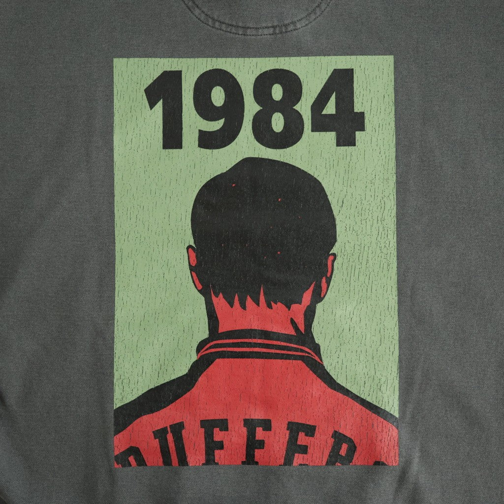 1984 PRINT PIGMENT HOODIE #CHARCOAL [DNA26T04]