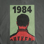 1984 PRINT PIGMENT HOODIE #CHARCOAL [DNA26T04]