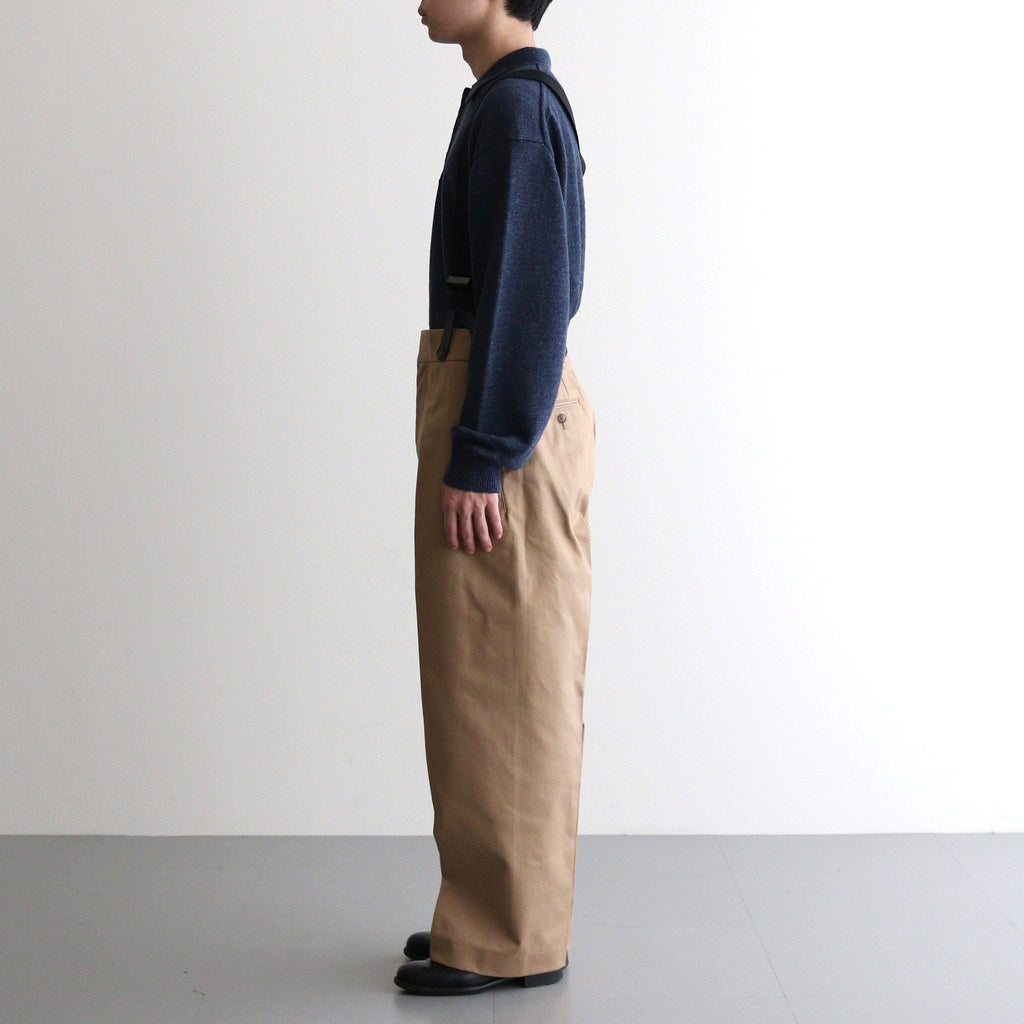 SOLIS COTTON TROUSERS - CHINO #BEIGE [HV501001]