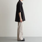 WIDE STRAIGHT TROUSERS #LIGHT GRAY [A25C04PT03C]