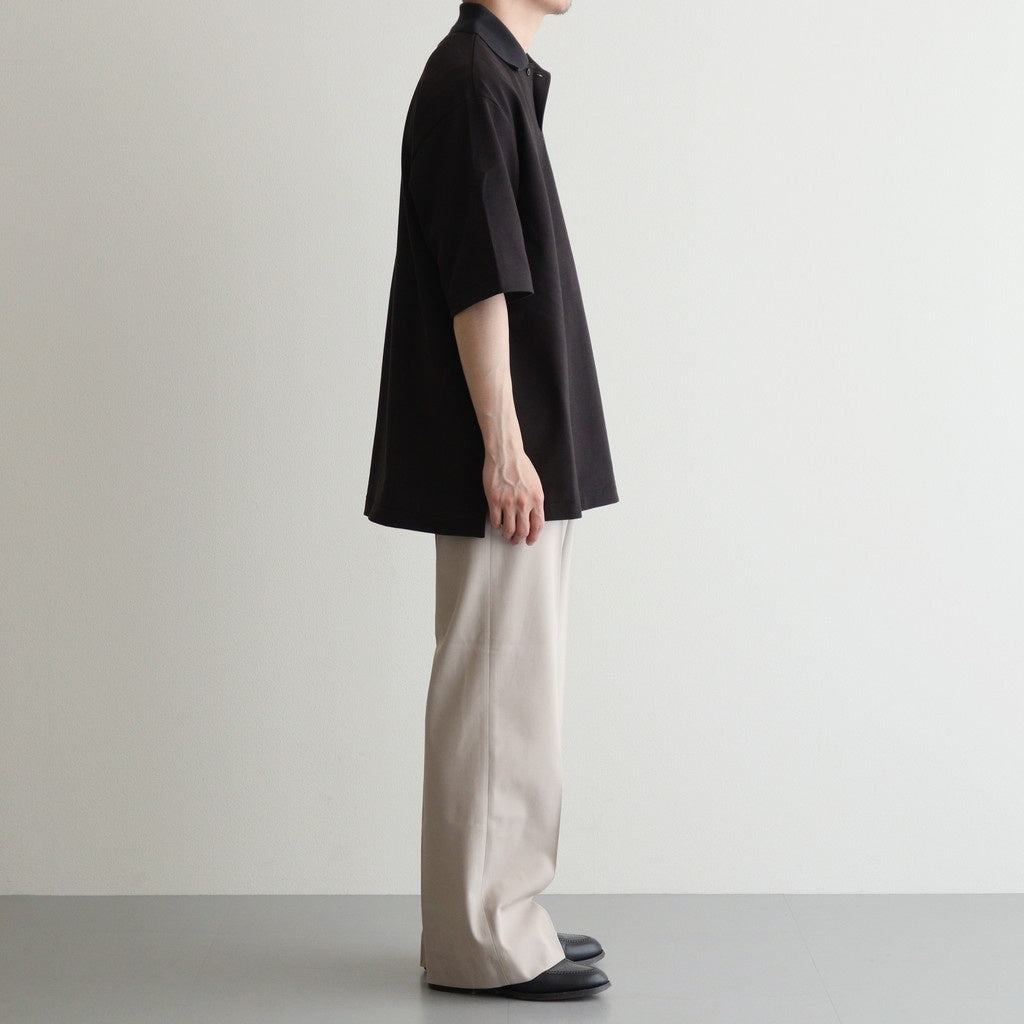 WIDE STRAIGHT TROUSERS #LIGHT GRAY [A25C04PT03C]