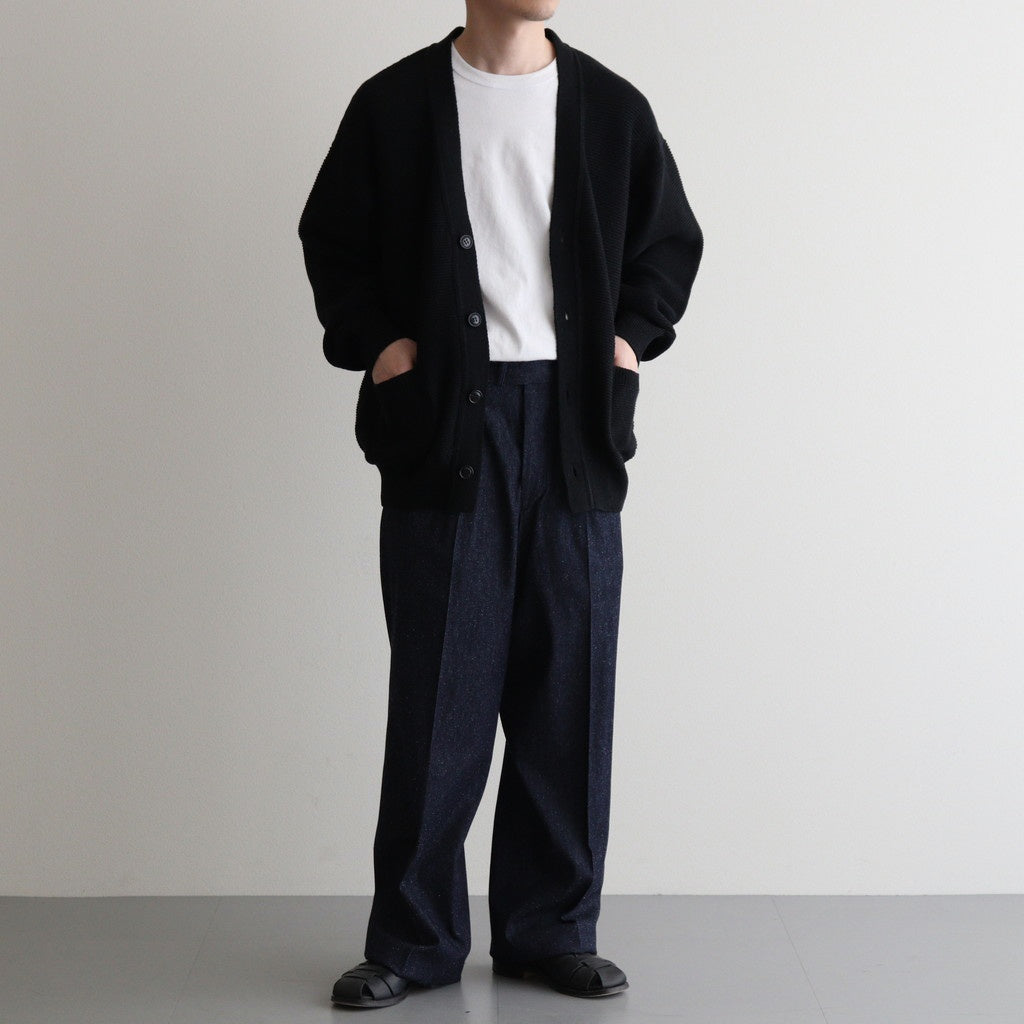 Co/Li Garter Stitch Cardigan #BLACK [NEP-SS2534M]