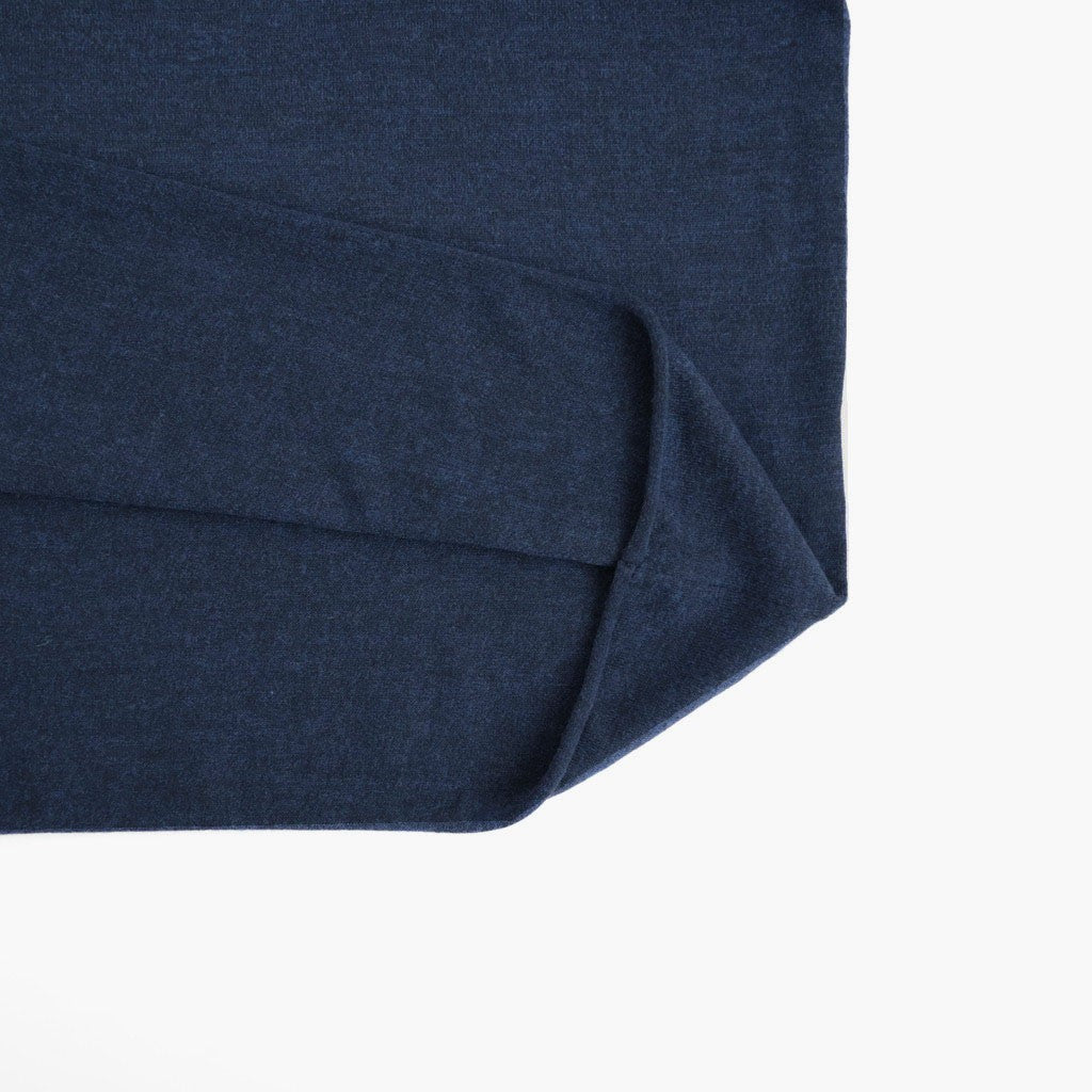 Suvin Wool Basque Shirt #MIX NAVY [NEP-AW2623]