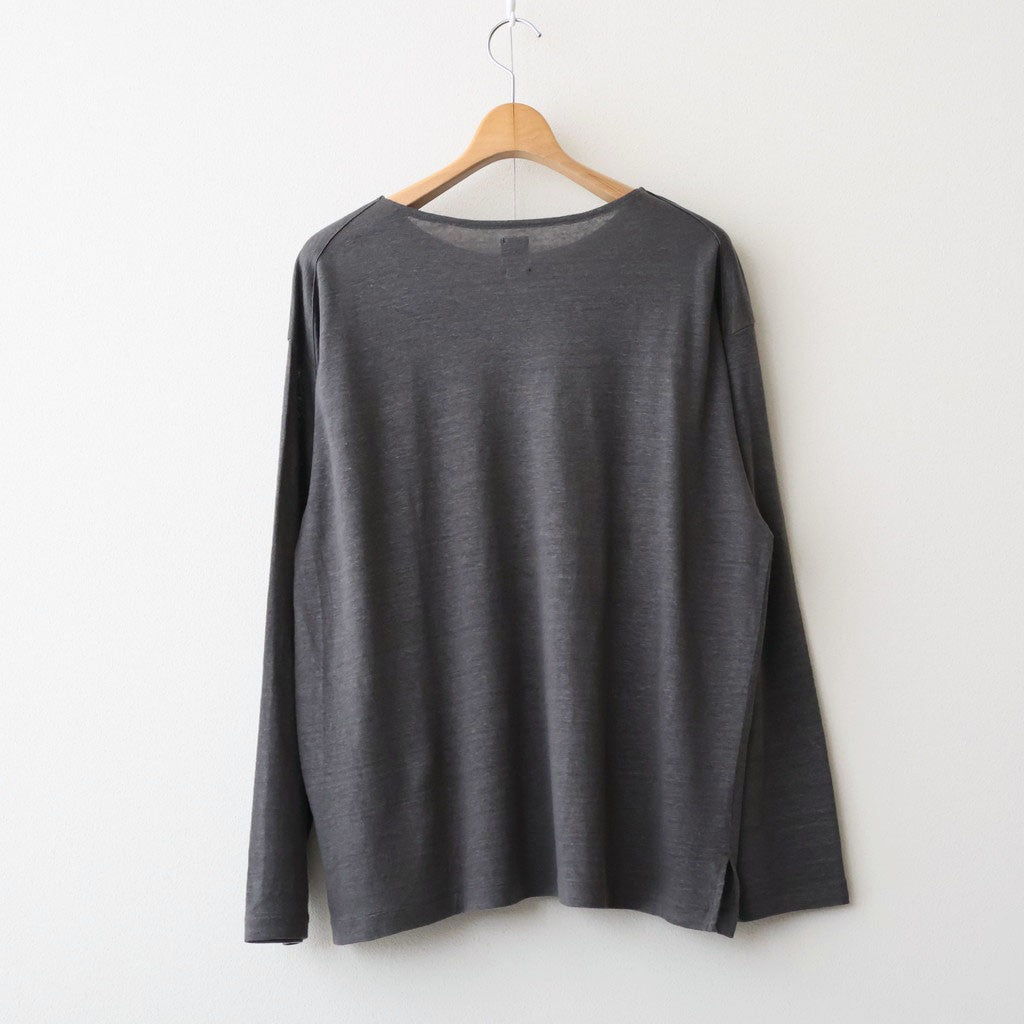 NORMANDY LINEN BASQUE SHIRT #GRAY [BN-26SM-072]