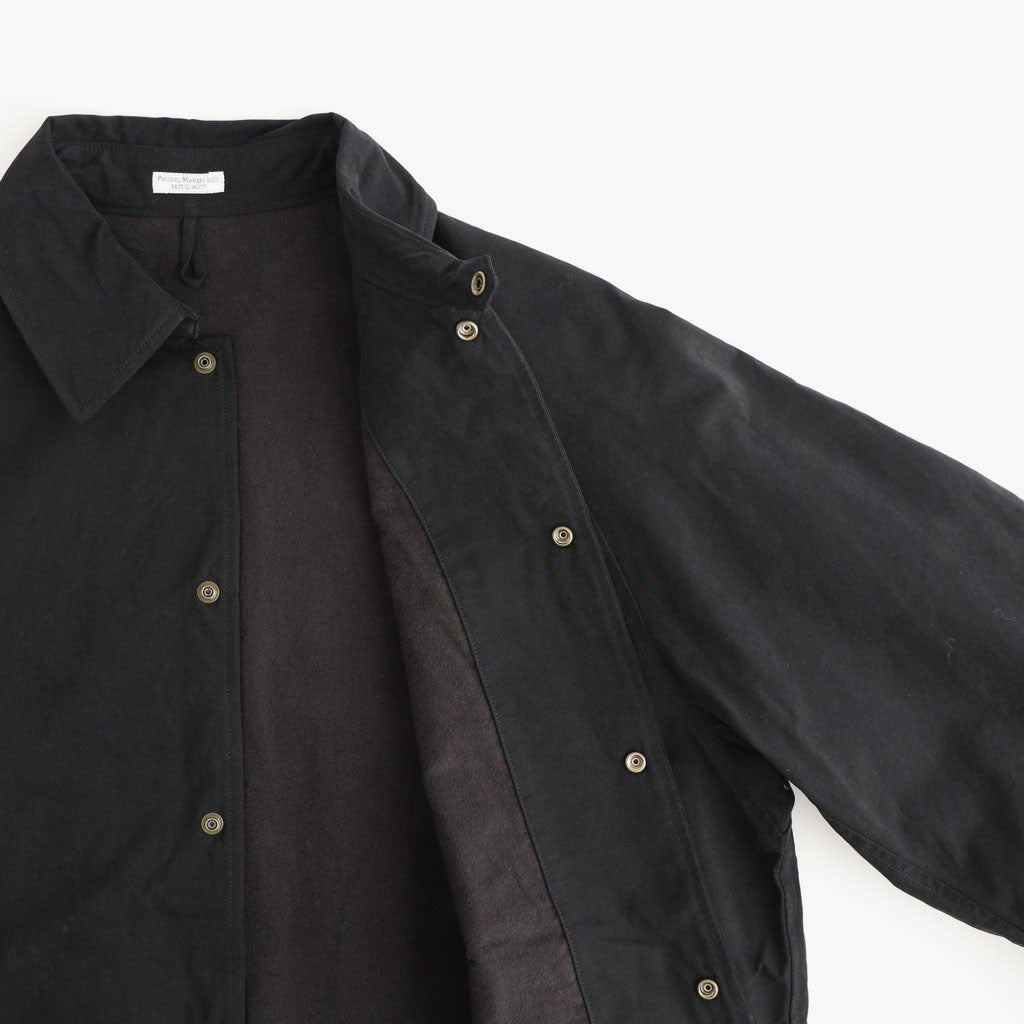 WAXED CLOTH FIELD COACH JACKET #INK BLACK [PMAW-OT04]