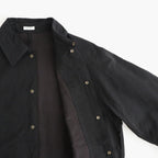WAXED CLOTH FIELD COACH JACKET #INK BLACK [PMAW-OT04]