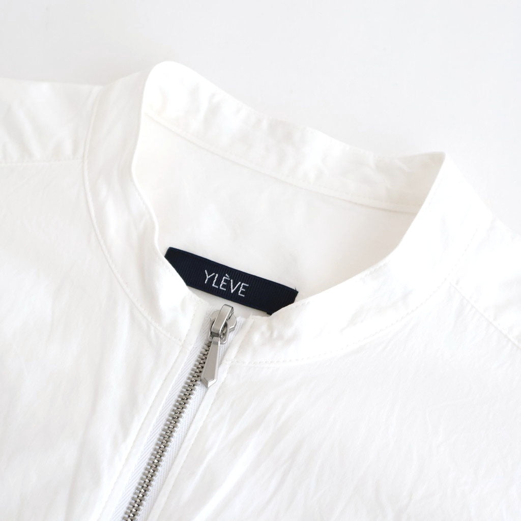 COTTON CUPRA HALF ZIP SH #030 WHITE [16861 50084]