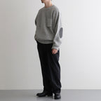BLENDED KEMPI CREW-NECK SWEATER #PEWTER [252OJ-KN01]