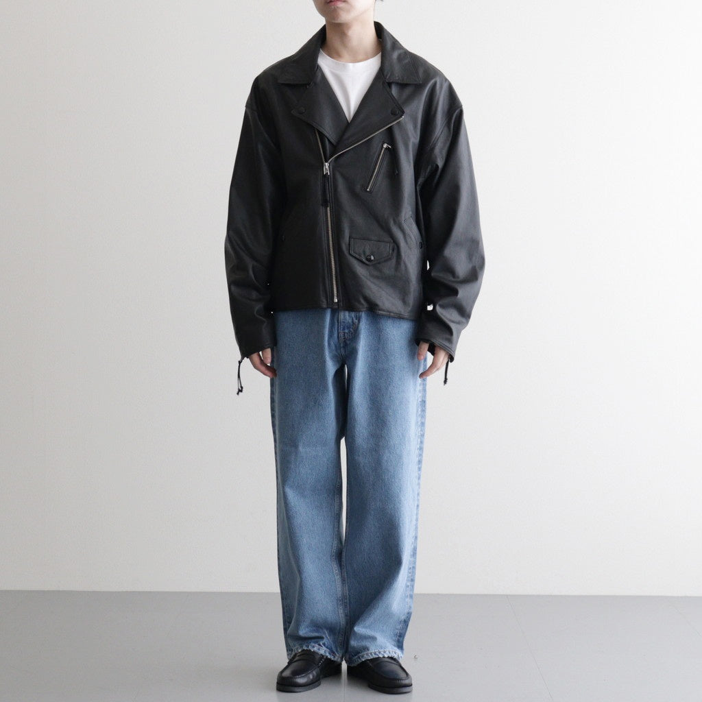 BAGGY RIDER JACKET #BLACK [SH-02-SW-COW-4]