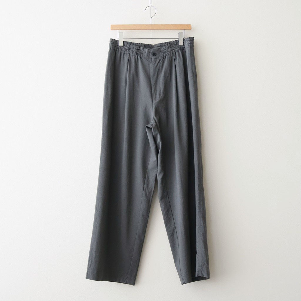 Wool Cupro Easy Wide Trousers #Khaki Gray [NEP-SS2606]