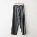 Wool Cupro Easy Wide Trousers #Khaki Gray [NEP-SS2606]