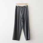 Wool Cupro Easy Wide Trousers #Khaki Gray [NEP-SS2606]