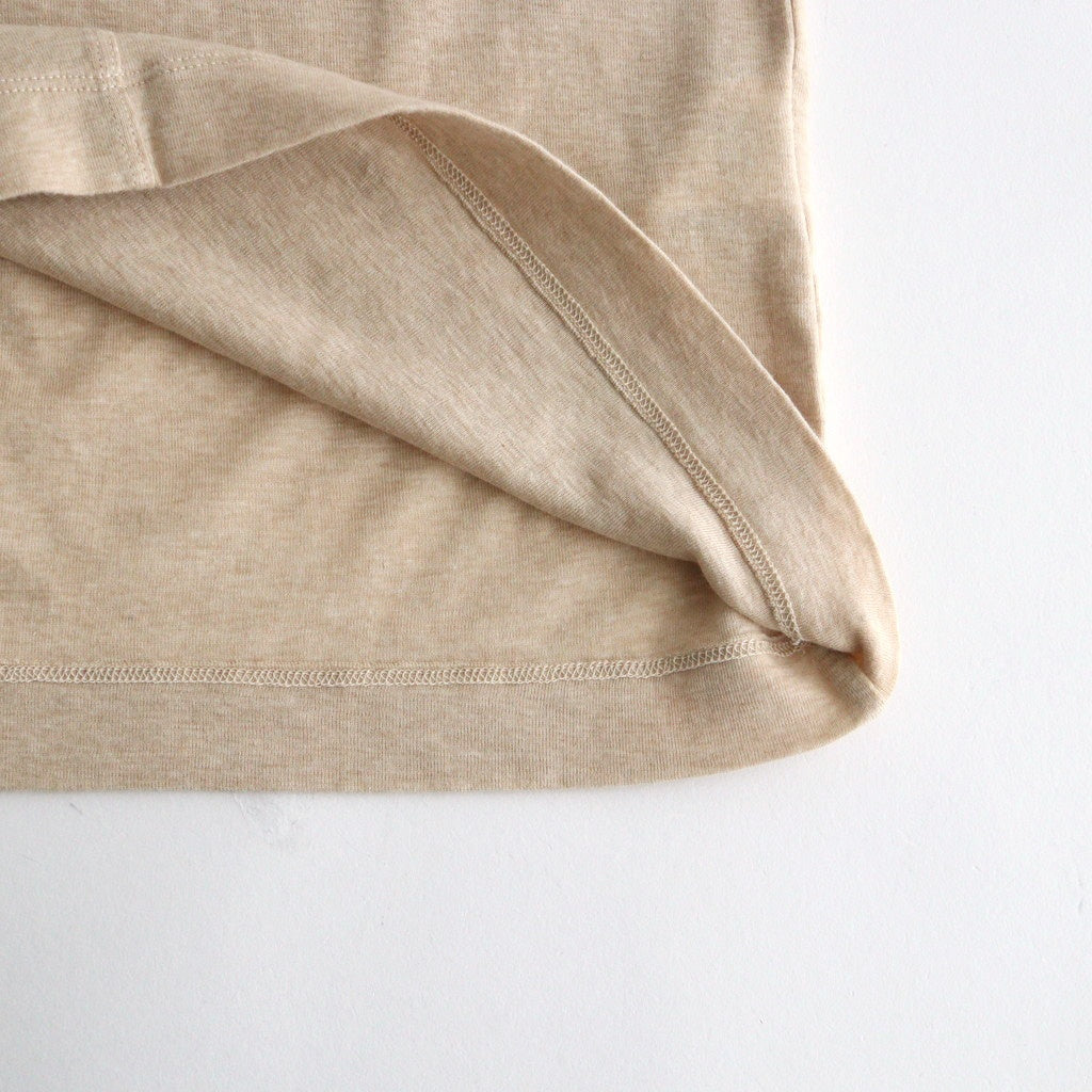 Giza Cotton Fraise Stitch Suleeveless #TOP Beige [NEP-SS2621]