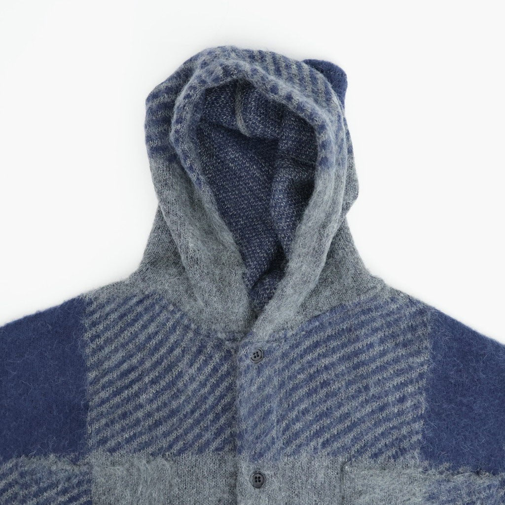OOAL Mohair Hooded Jacket #Blue [S26FA031]
