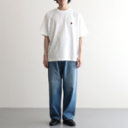 b Patch Tee WIDE #White×Red [bROOTS25S34S26C]