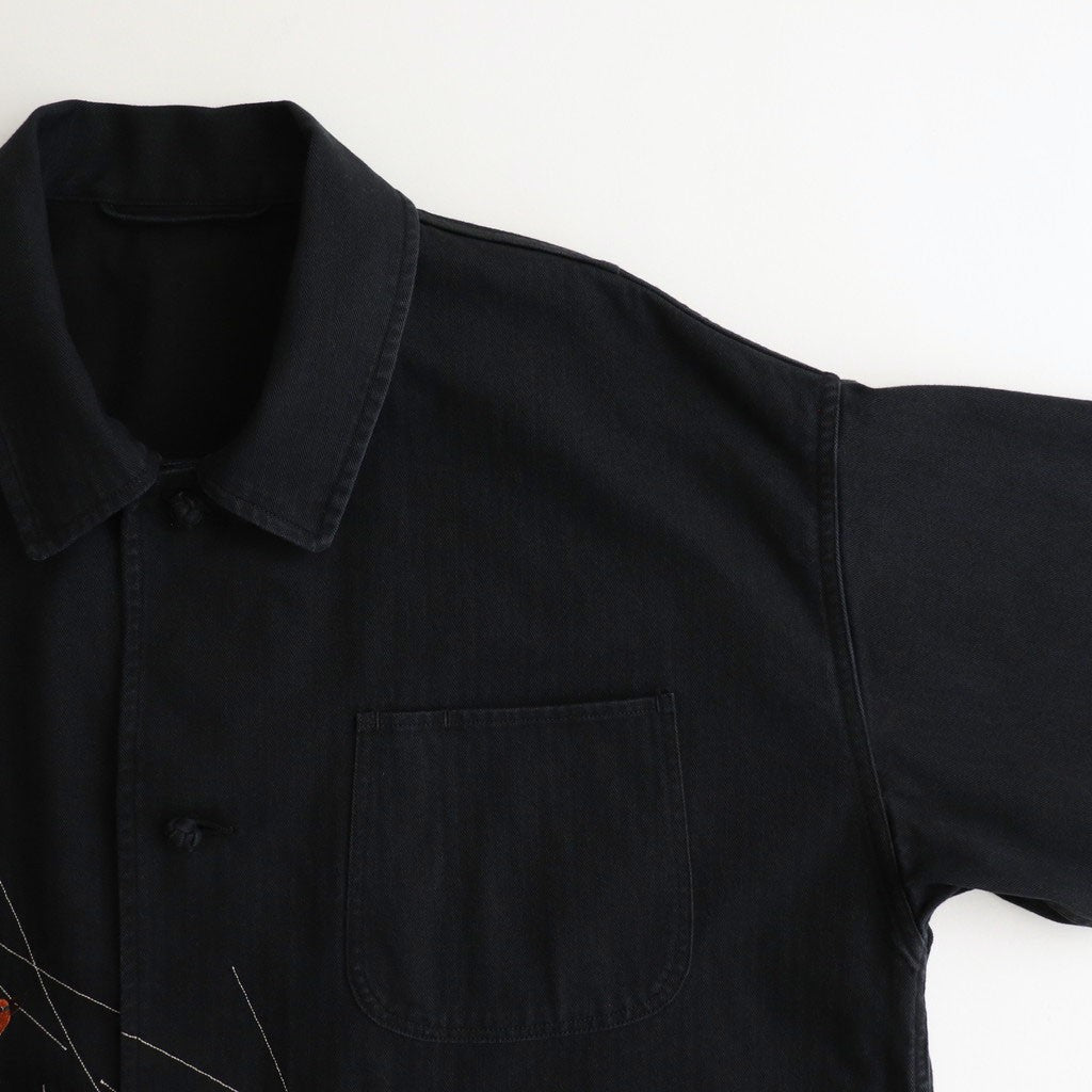 PATINA HERRINGBONE SOUVENIR JACKET #ONYX [251OJ-JK16]