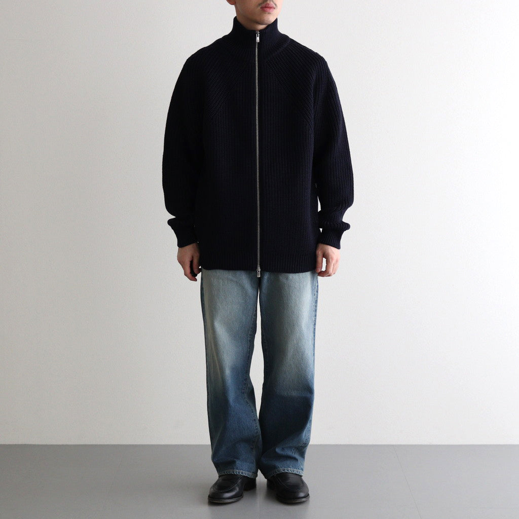 トップス BATONER / DS KNIT BN-24FM-039 SIGNATURE DRIVERS KNIT #NAVY [BN-24FM-039] – Diffusion