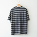 CREW NECK TEE #GRAY BORDER [M26A12CS02B]