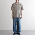 Organic Cotton Rambling Check Shirts #Beige check [6061-1601]