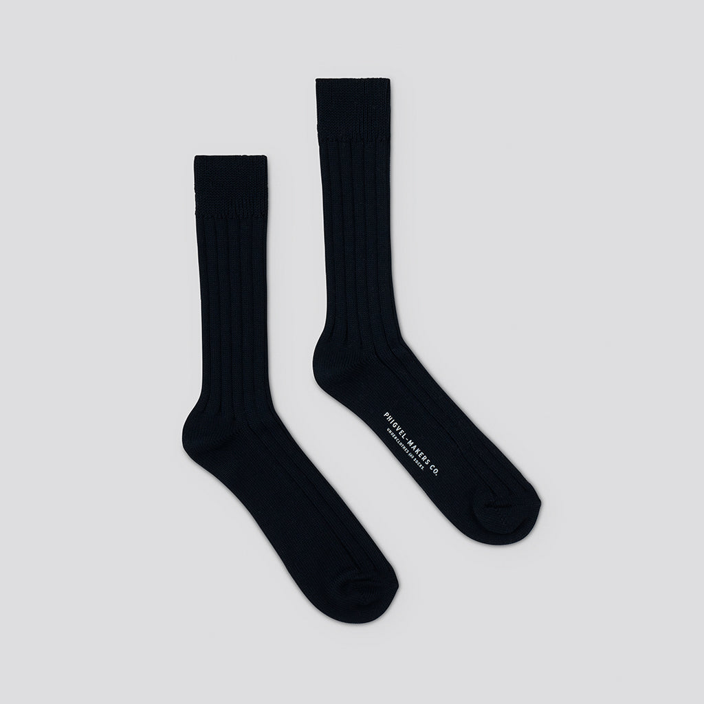 GENT’S SOCKS #IVORY BLACK [PM-ACPP06]