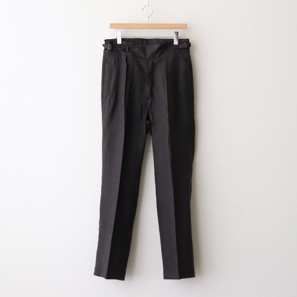 SIDE BUCKLE GURKHA TROUSER #CIGAR [251OJ-PT09]