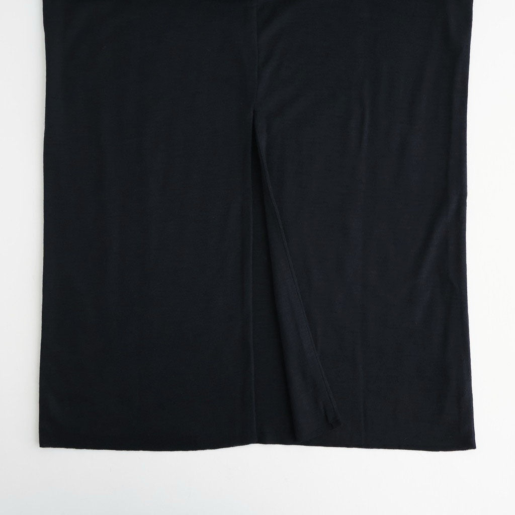 Wool RIB Skirt #Black [BHSW25F4F26]