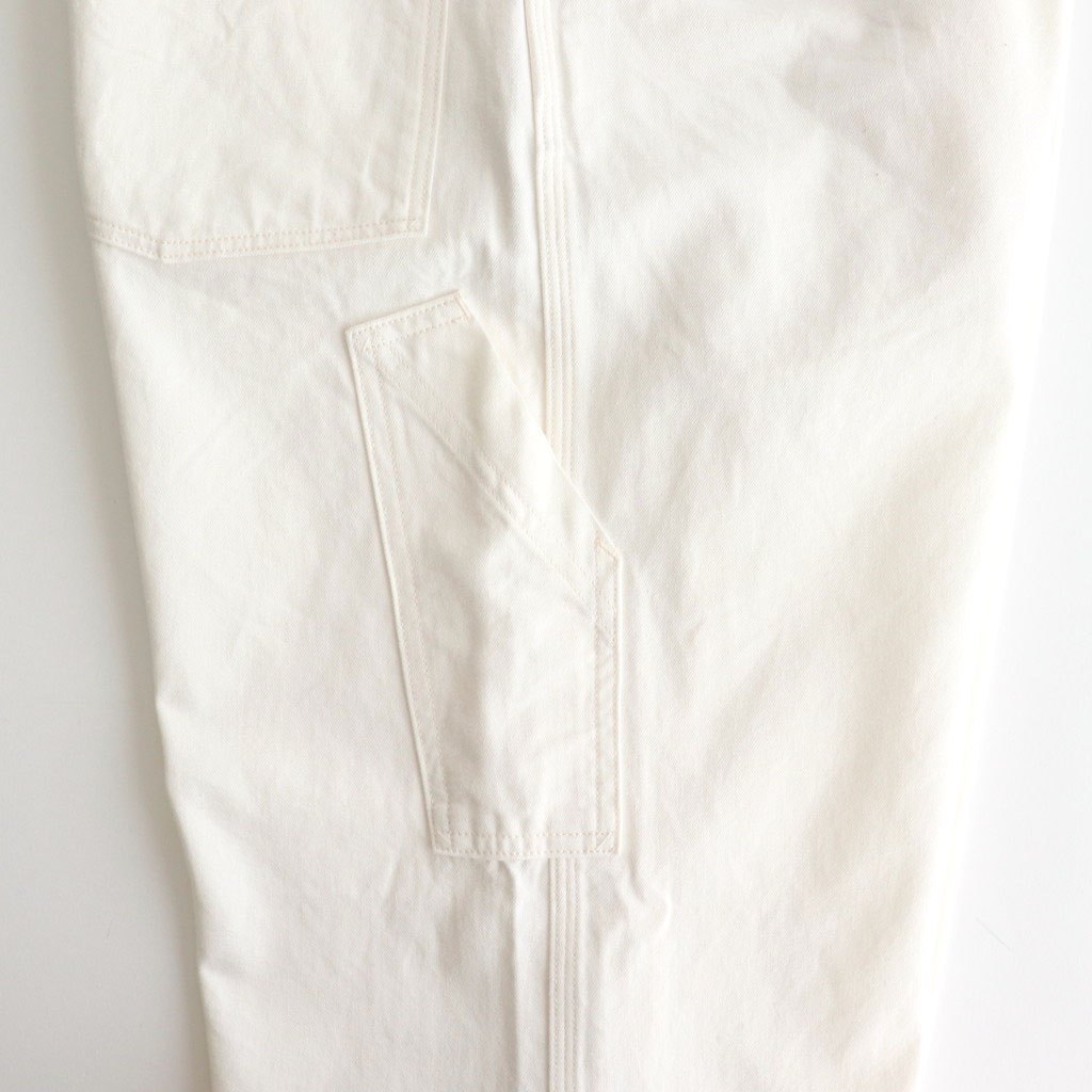 DENIM PAINTER TROUSERS #OFF WHITE [PMAT-PT09]