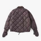 HIGH-COUNT SILK MITTEN PUFF JACKET #WHISKY [252OJ-JK13]