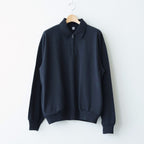 Co/Silk Nep Harf-Zip P/O #Black [BHS25S037S26]