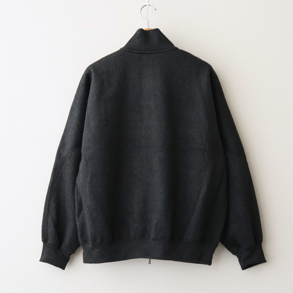 Pe/Silk Fleece Track Jacket #HeatherBlack [BHS24F029F25]
