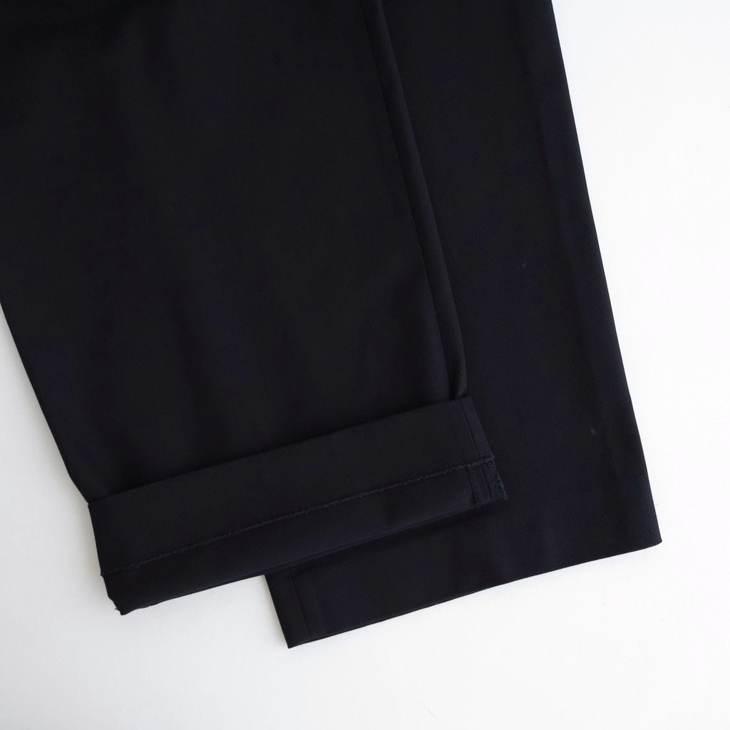 TRIPLE PLEATED WIDE TROUSERS #NAVY [A26A93PT03C]