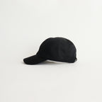 NYLON TWILL CURVED VISOR CAP #BLACK [Y01011]