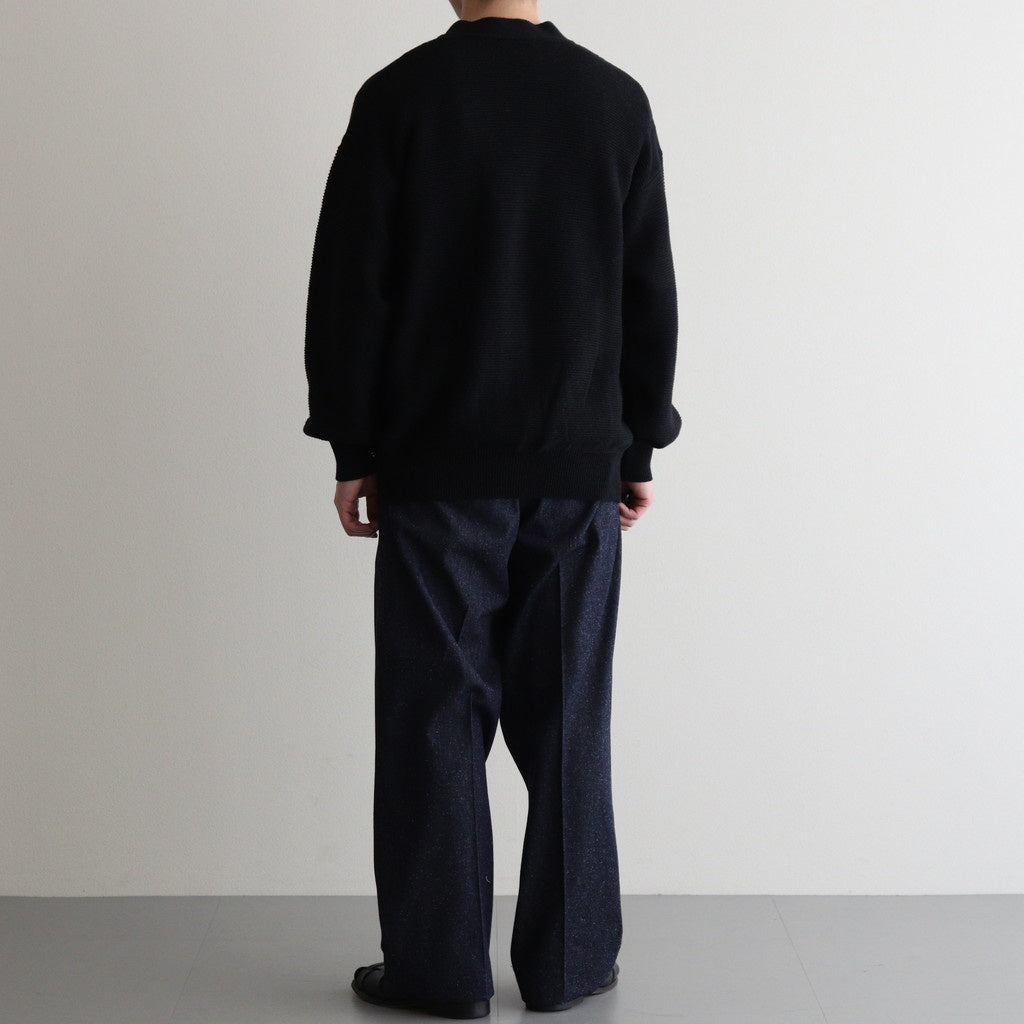 Co/Li Garter Stitch Cardigan #BLACK [NEP-SS2534M]