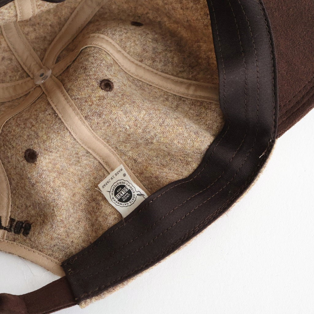 BRITISH TWEED WOOL CAP - FANBOY #COCOA [Y01019]