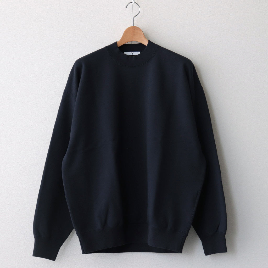 ORGANIC COTTON BLEND HEAVY WEIGHT FLEECE CREW NECK #NAVY