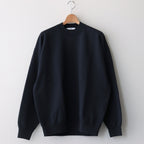 ORGANIC COTTON BLEND HEAVY WEIGHT FLEECE CREW NECK #NAVY [17031 66306]