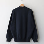 ORGANIC COTTON BLEND HEAVY WEIGHT FLEECE CREW NECK #NAVY [17031 66306]
