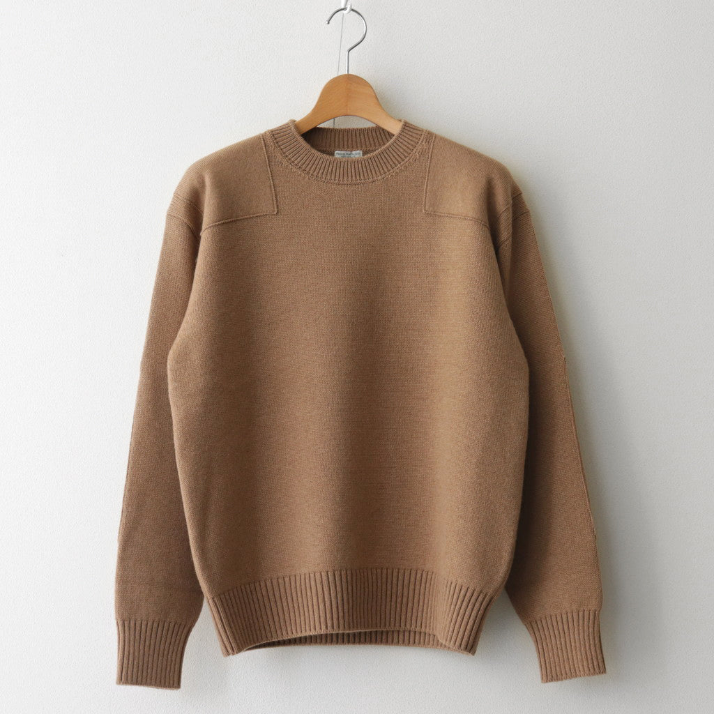 CAMEL YARN COMMANDO SWEATER #CAMEL [PMAQ-KN03]
