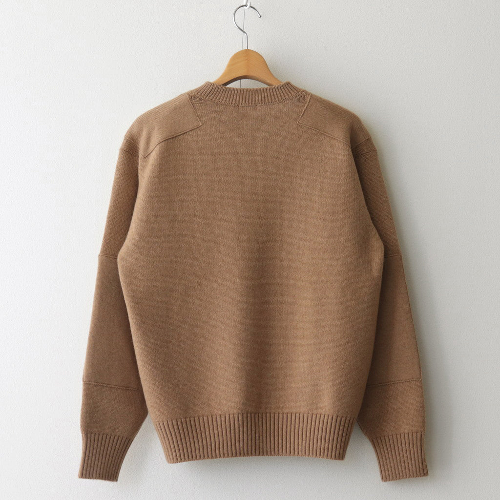 CAMEL YARN COMMANDO SWEATER #CAMEL [PMAQ-KN03]