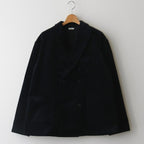 CORDUROY DOUBLE-BREASTED JACKET #GRAYISH NAVY [PMAQ-SJ04]