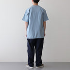 High Bulky Pocket Tee #Sax [NT3422N]