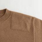 CAMEL YARN COMMANDO SWEATER #CAMEL [PMAQ-KN03]