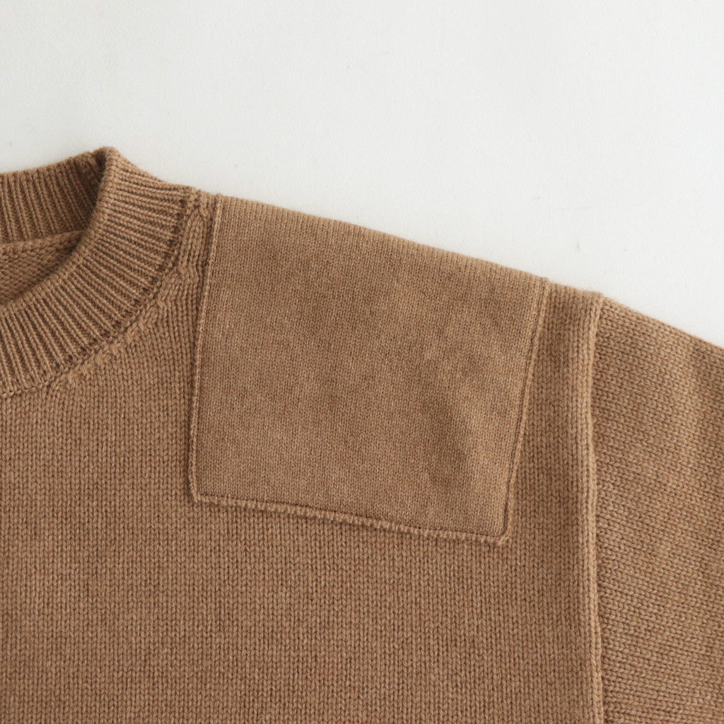 CAMEL YARN COMMANDO SWEATER #CAMEL [PMAQ-KN03]